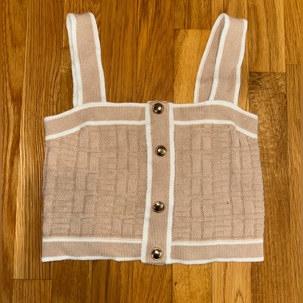 Cropped Sweater Tank Top